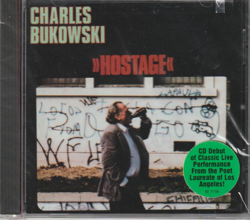 Bukowski’s Final Public Reading: Poster for Sweetwater and Rhino First Issue Hostage CD