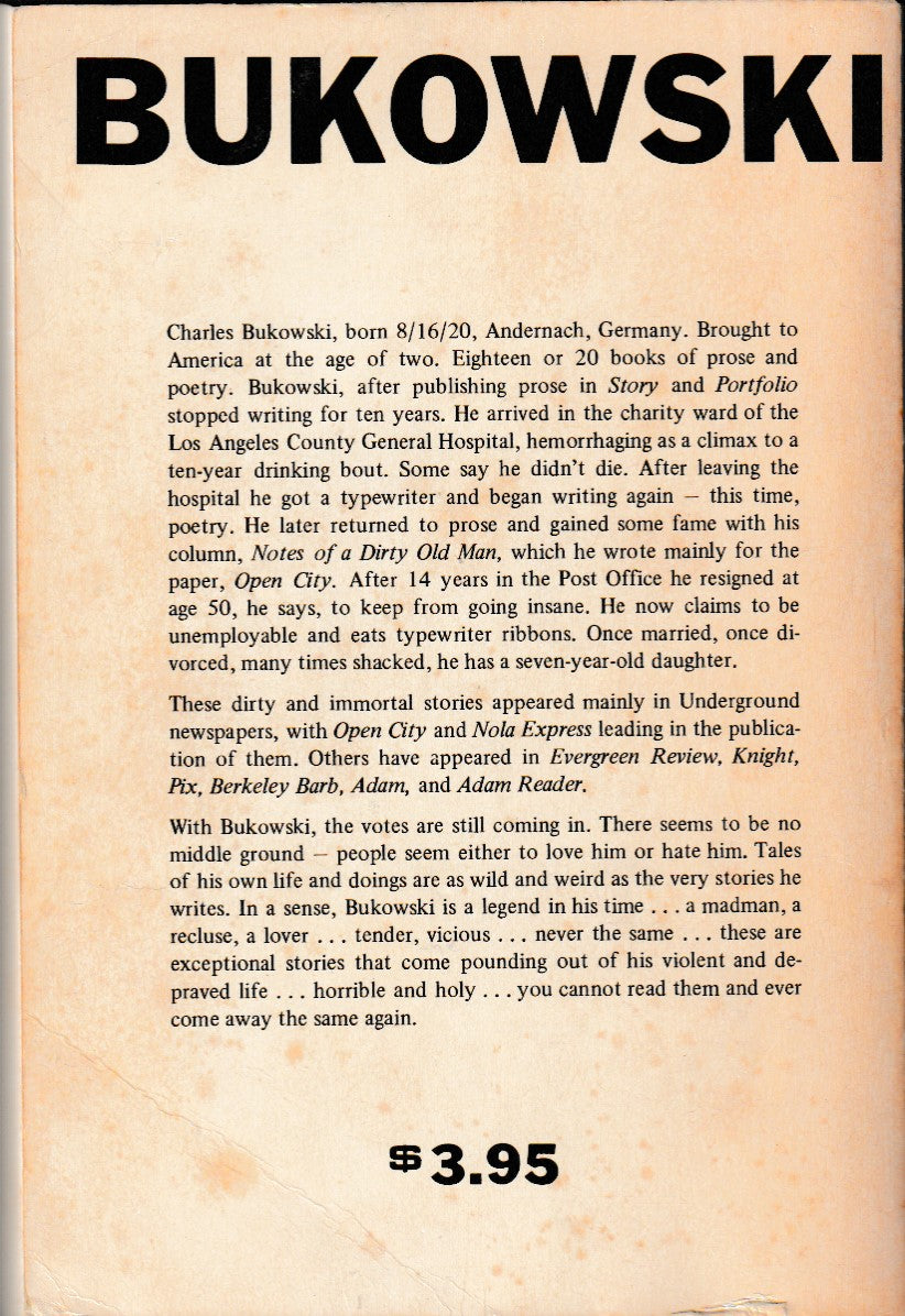 First Printing, First Edition: Erections, Ejaculations, Exhibitions, and General Tales of Ordinary Madness (1972)