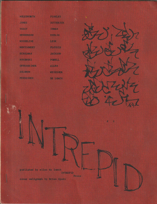 Intrepid 9 -- One Uncollected, Two First Appearance Charles Bukowski Poems (1967)