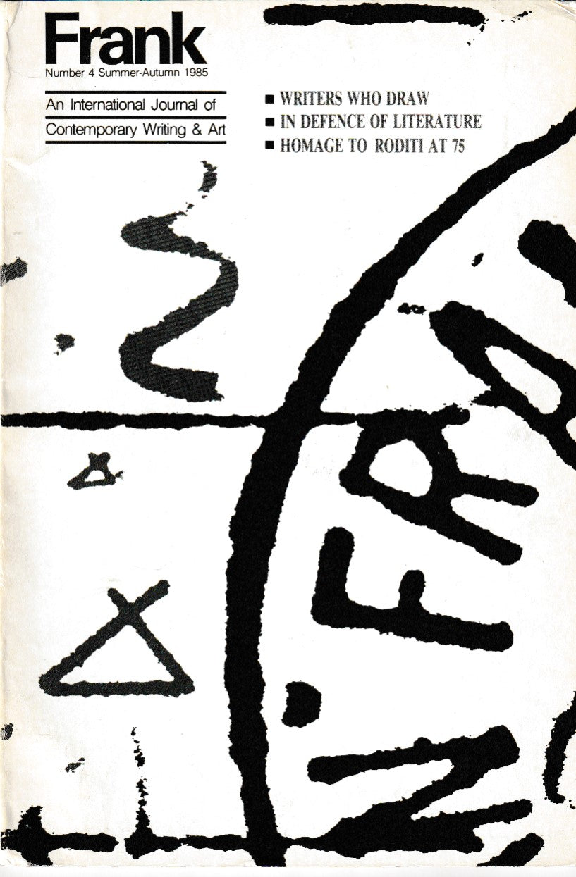 Frank Vol. 1, No. 4 – One Uncollected Poem and Drawing (1985)