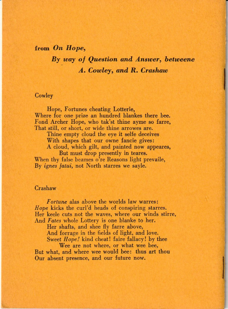 Run with the Hunted -- Midwest Poetry Chapbooks (1962)