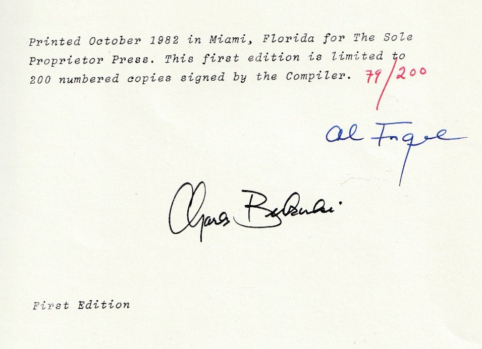 Charles Bukowski: A Comprehensive Checklist (#79/200) – Signed by Charles Bukowski