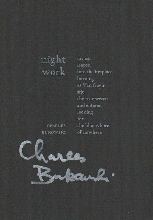 Night Work – Signed (1981)