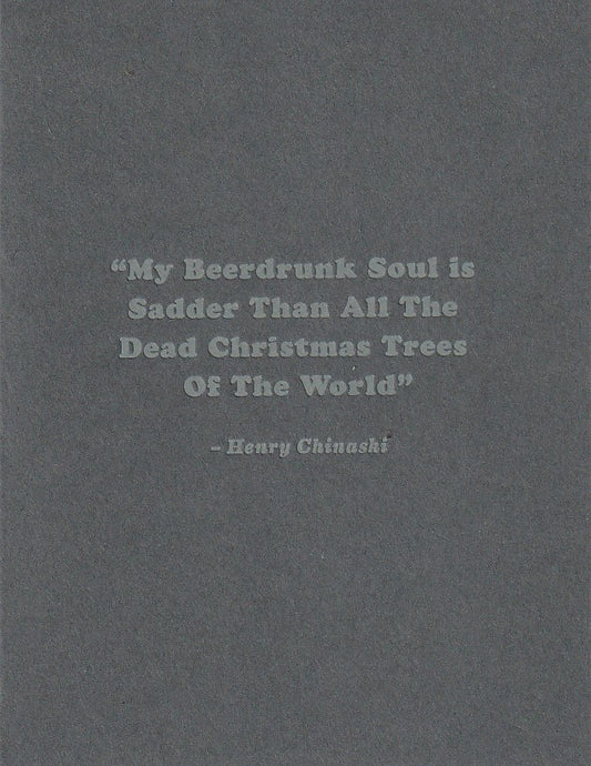 Henry Chinaski Quote – 2014 Christmas Card Addressed to John Martin