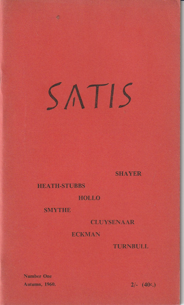 Satis Entire Run, Plus Bonus Chapbook: Satis 5 Includes First Critical Study on Charles Bukowski (1962)