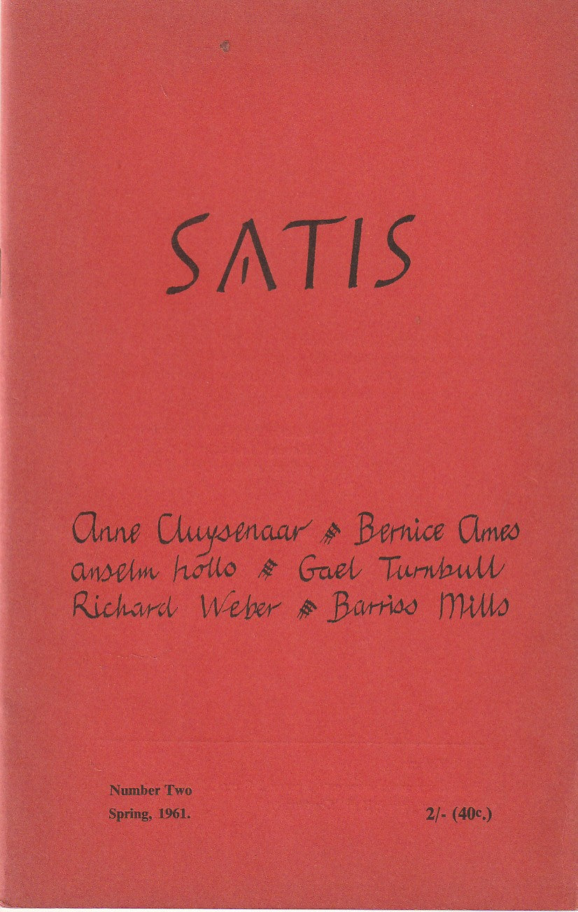 Satis Entire Run, Plus Bonus Chapbook: Satis 5 Includes First Critical Study on Charles Bukowski (1962)