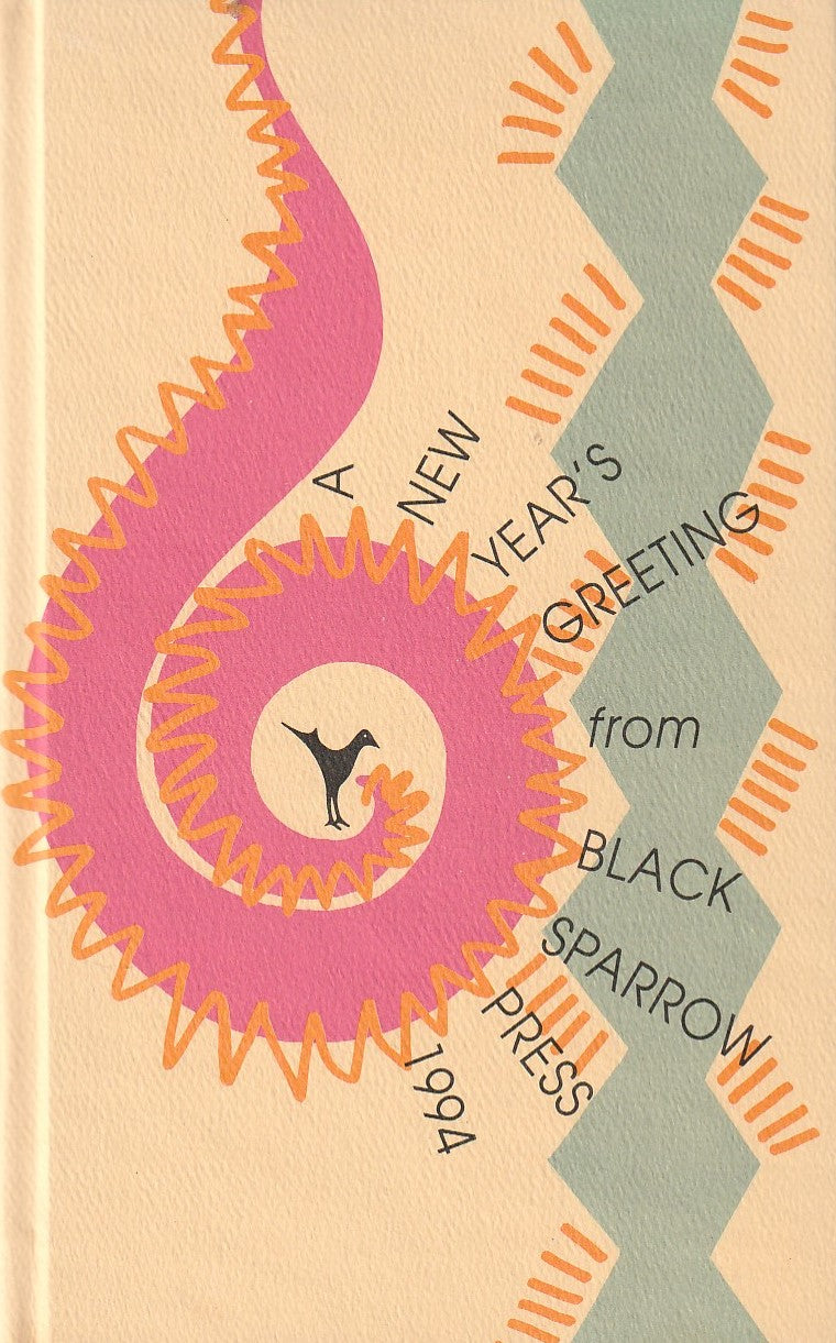 Hardcover 1994 Black Sparrow New Years Greeting (#50/226): Five Charles Bukowski Poems