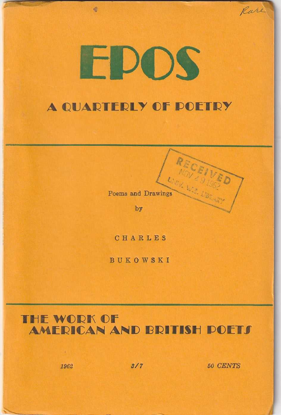 EPOS Charles Bukowski Extra Issue: Poems and Drawings (1962)