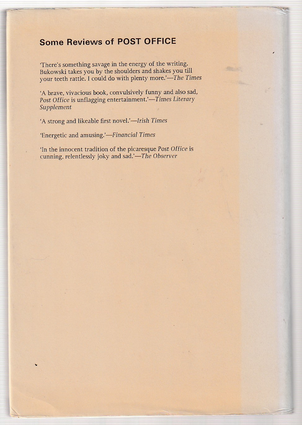 Life And Death in the Charity Ward: First Edition Hardcover by Charles Bukowski (1974)
