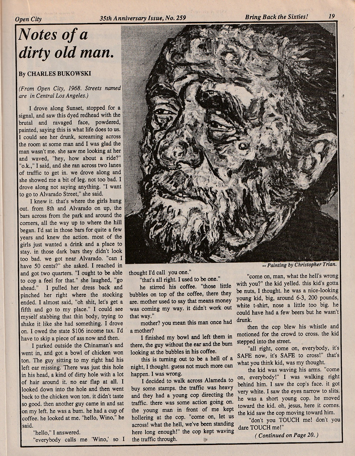 Open City 35th Anniversary: Bukowski, Crumb, Wavy Gravy, Leary, Ginsberg and More