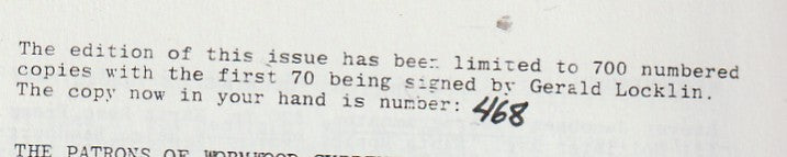 Wormwood Review 135 #367/700 — 3 Poems, One Uncollected by Charles Bukowski