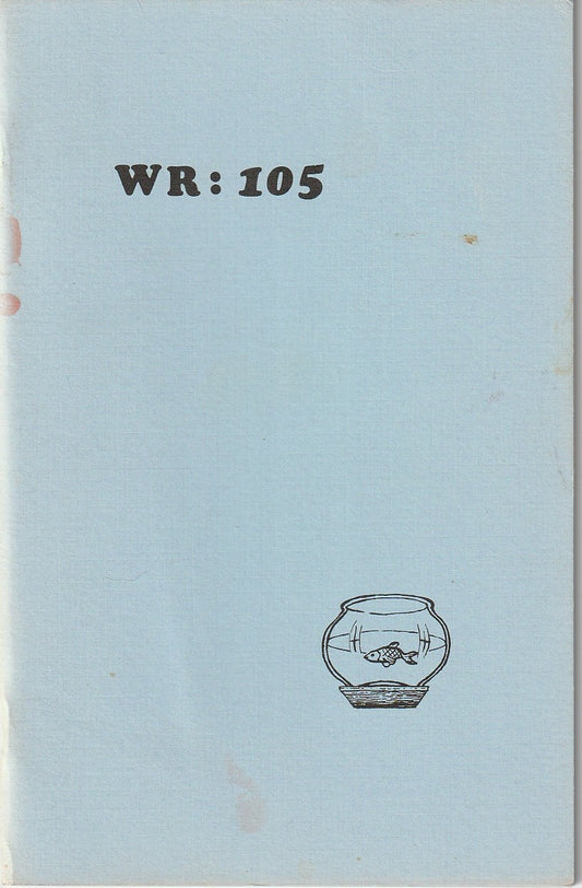 Wormwood Review 105 #458/700 — 3 Poems by Charles Bukowski