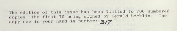 Wormwood Review 93 #317/700-- 2 Poems, One Uncollected by Charles Bukowski