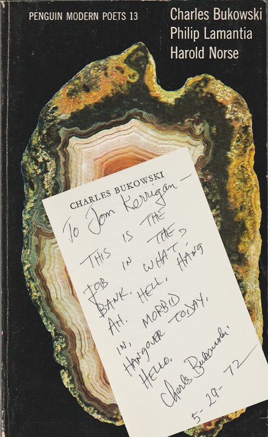 Penguin Modern Poets 13: Inscribed by Charles Bukowski to L.A Poet Tom Kerrigan