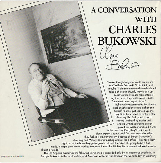 Official Barfly Promo Booklet Signed by Charles Bukowski (1987)