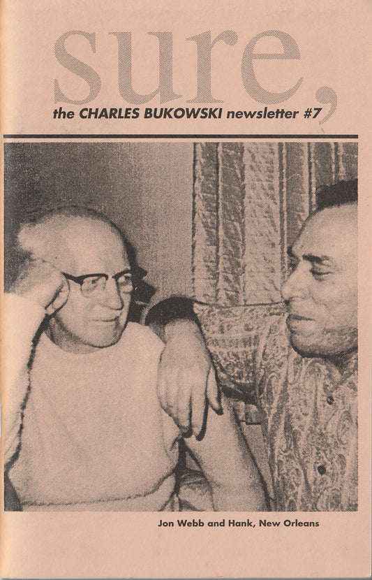 Sure # 7: Charles Bukowski Drawings, 1 Letter, 5 Photographs