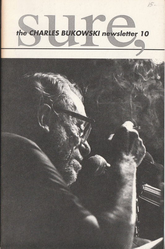 Sure #10: Charles Bukowski Drawings, 1 Painting, 2 Photographs