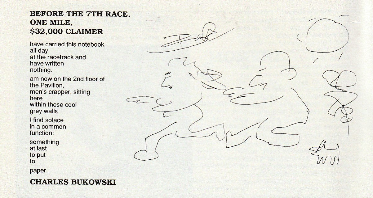 The Moment 13 – Cover Drawings and First Appearance Poem by Charles Bukowski