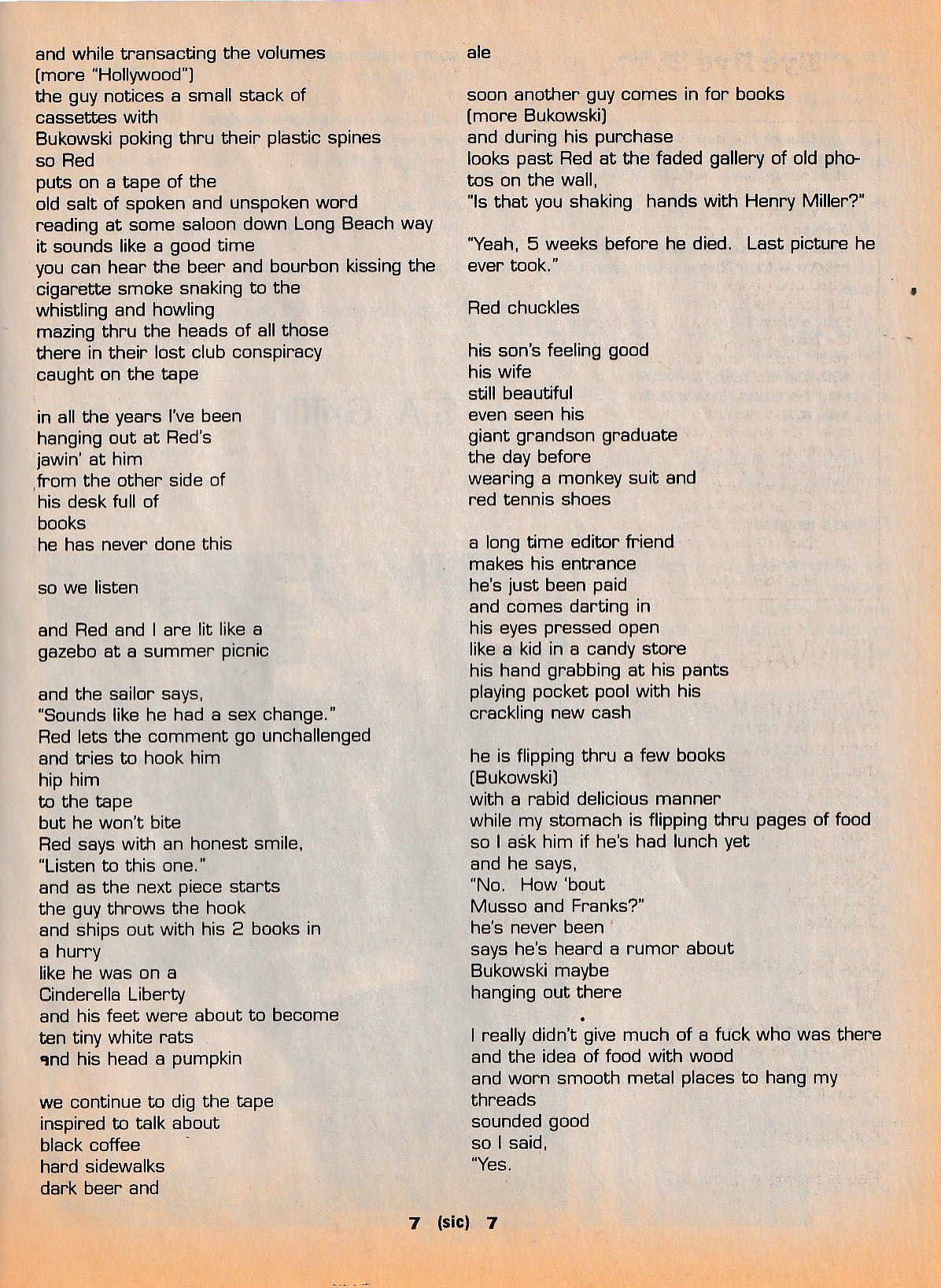 [sic] Dec. 1998 – Jan. 1999: Tribute to Red Stodolsky