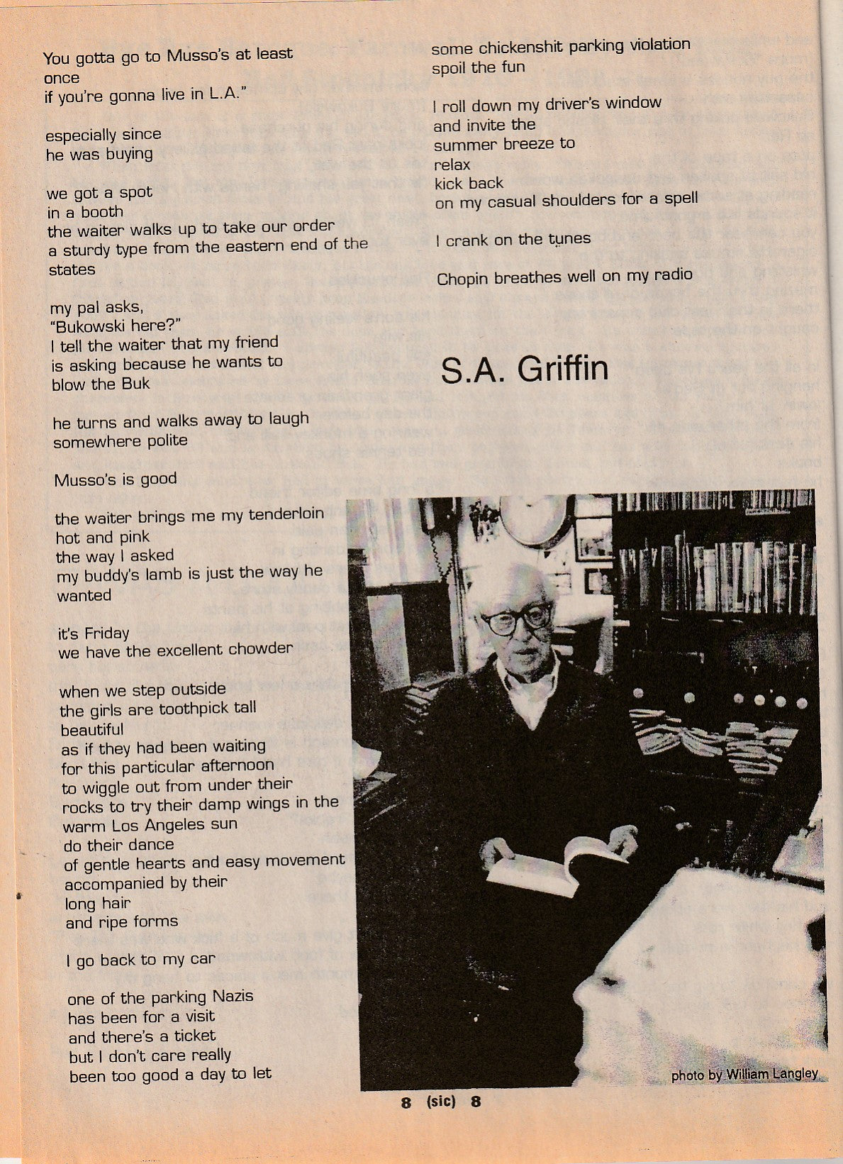[sic] Dec. 1998 – Jan. 1999: Tribute to Red Stodolsky