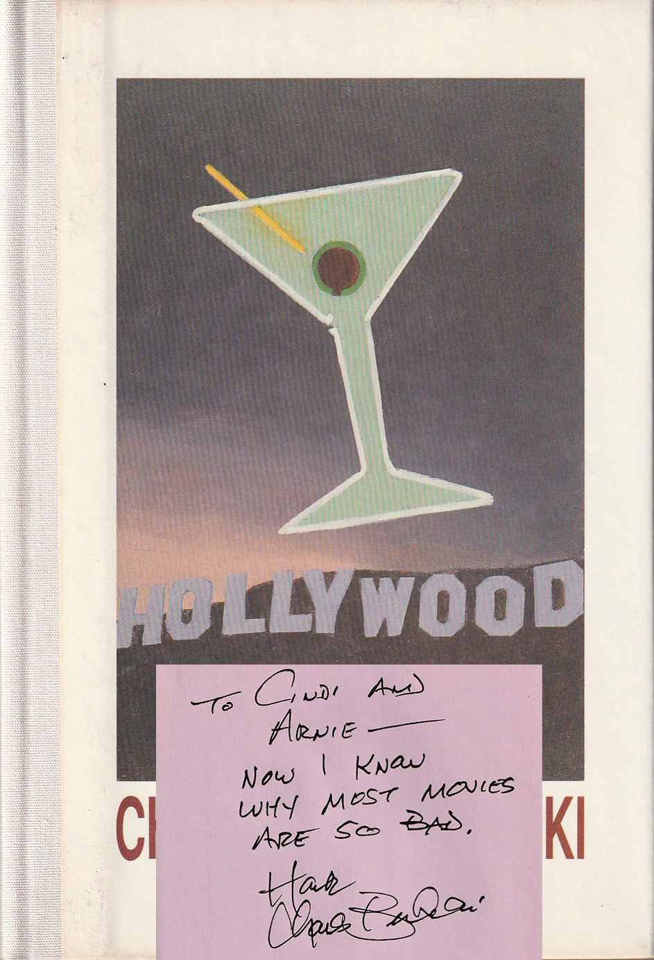 Hollywood: First Edition Inscribed by Charles Bukowski with “Hank”