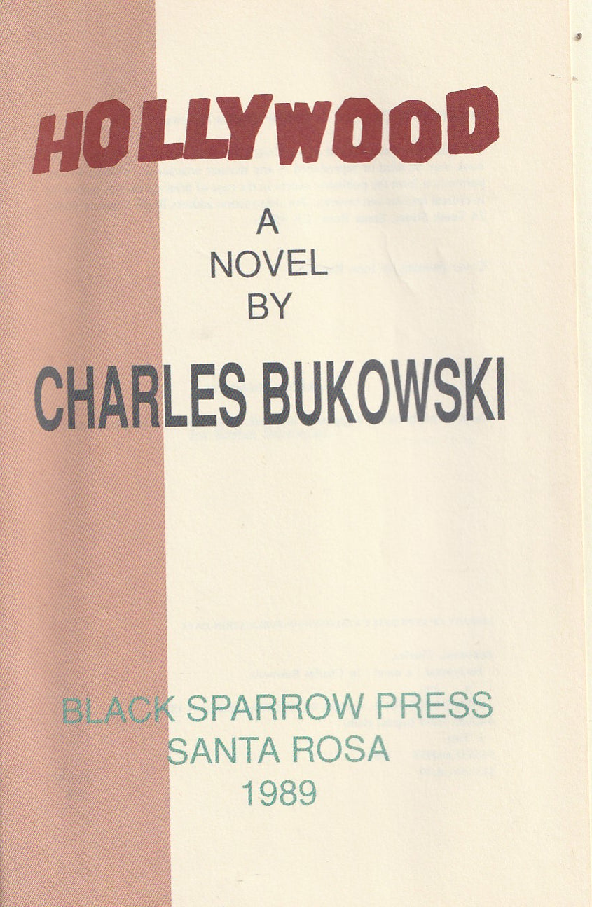 Hollywood: First Edition Inscribed by Charles Bukowski with “Hank”