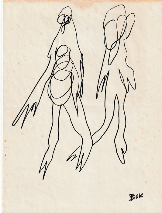 Original Drawing by Charles Bukowski from the Book “All’s Normal Here”