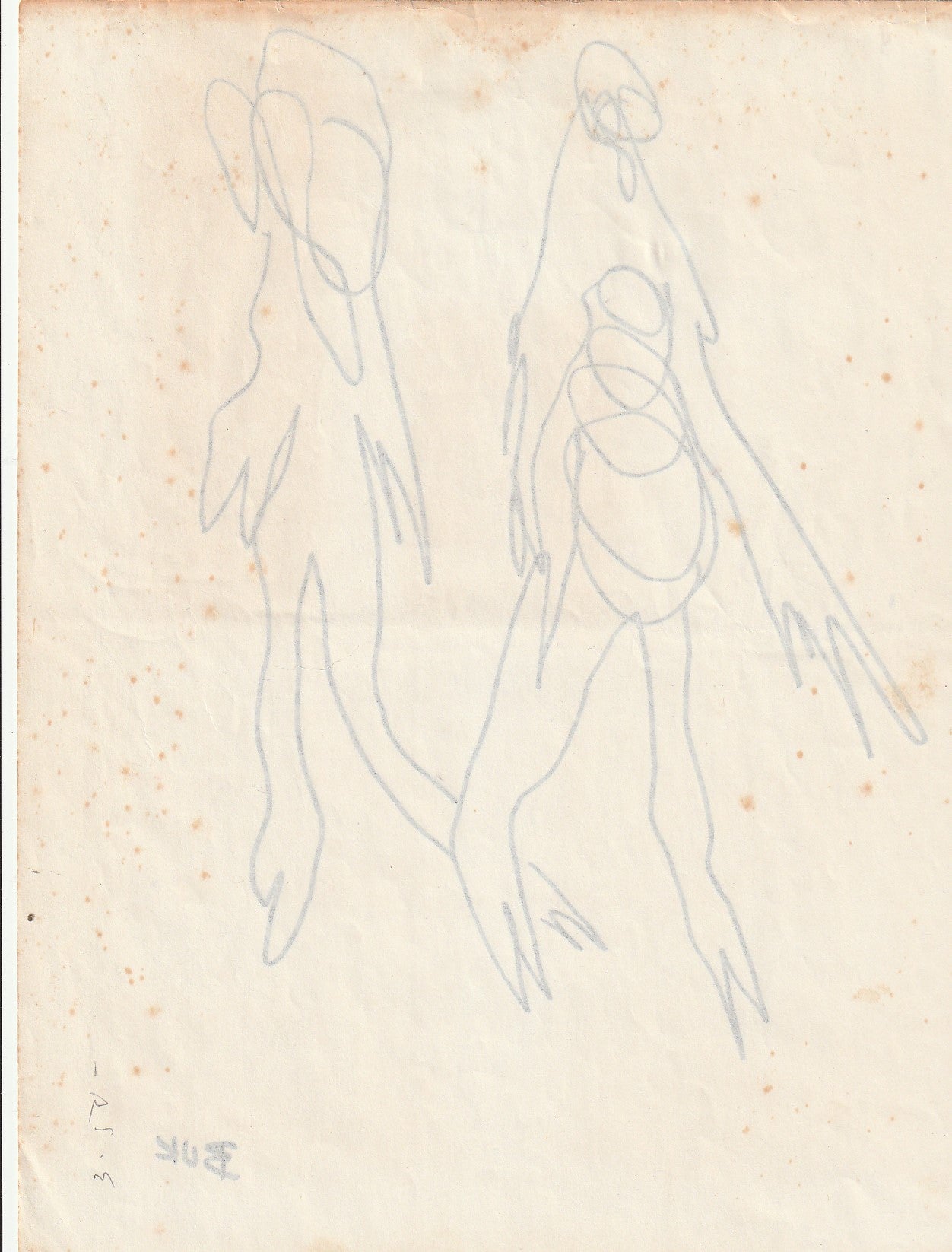 Original Drawing by Charles Bukowski from the Book “All’s Normal Here”