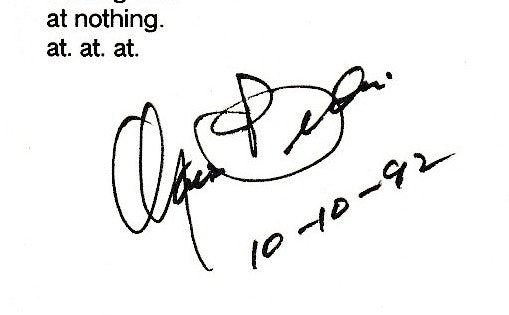 You are and aren’t: Signed, Uncollected Poem by Charles Bukowski