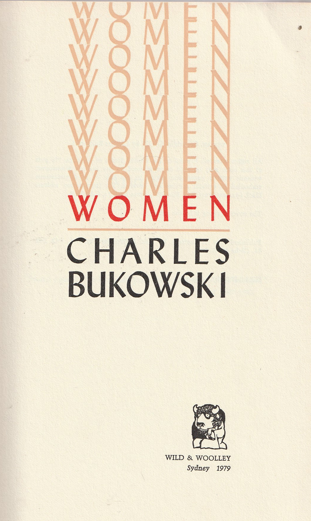 Women: Rare First Australian Edition (1/750) Larry McMurtry’s Personal Copy