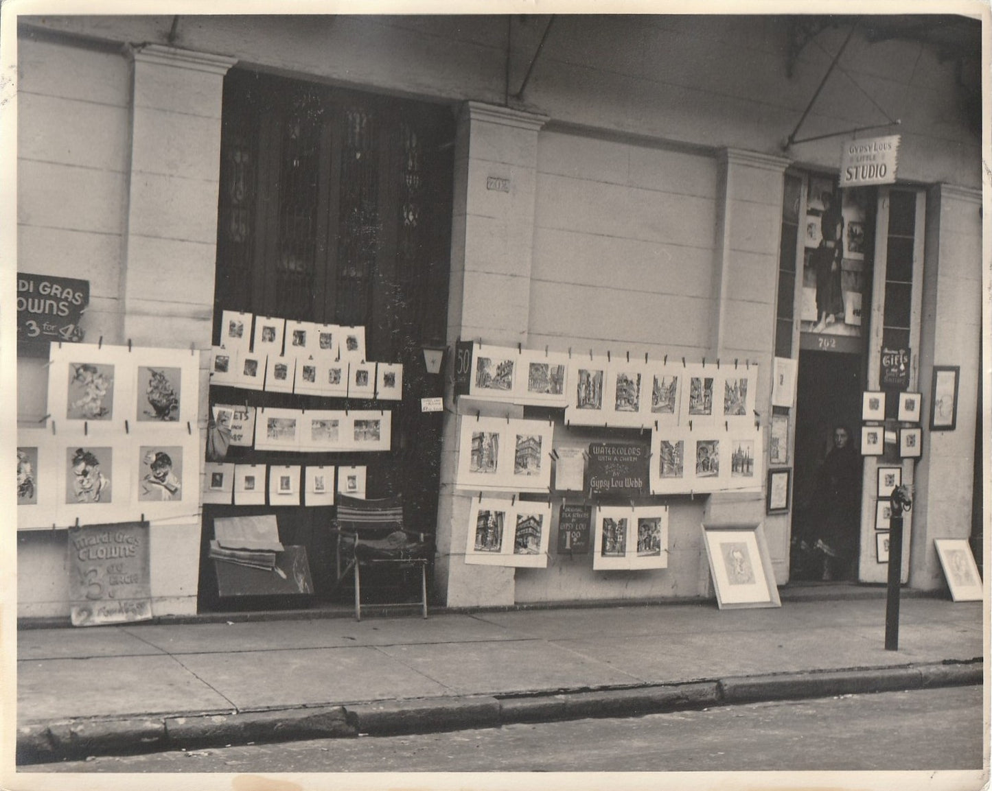 Original Print of Gypsy Lou Webb’s Studio in New Orleans (LouJon Press)