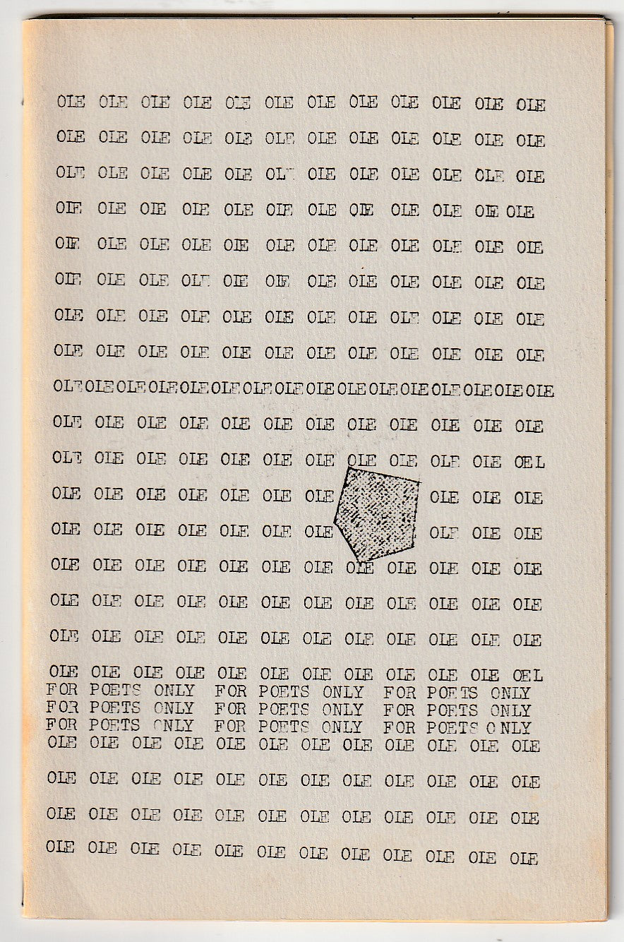 OLE 1 with Flyer (#65/400): One Uncollected and Two First Appearance Poems