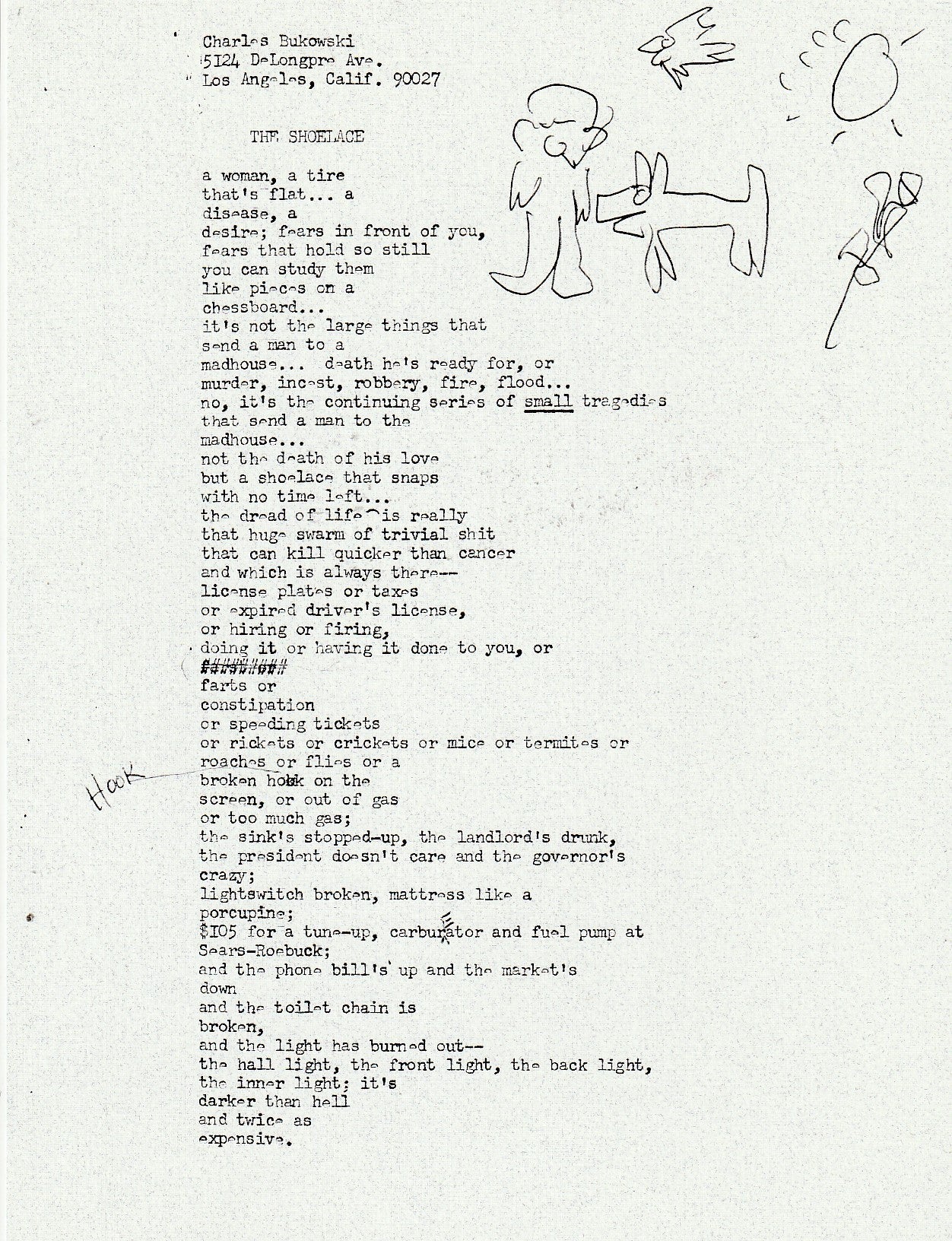 The Iris Prints: Copy J of 26 Copies Signed by Charles Bukowski