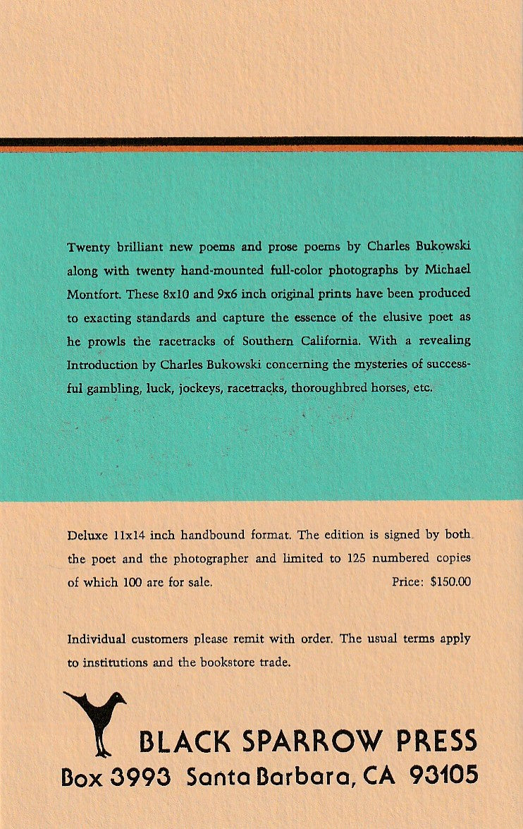 Horsemeat (#66/125) with Signed Prospectus (Copy I) by Charles Bukowski