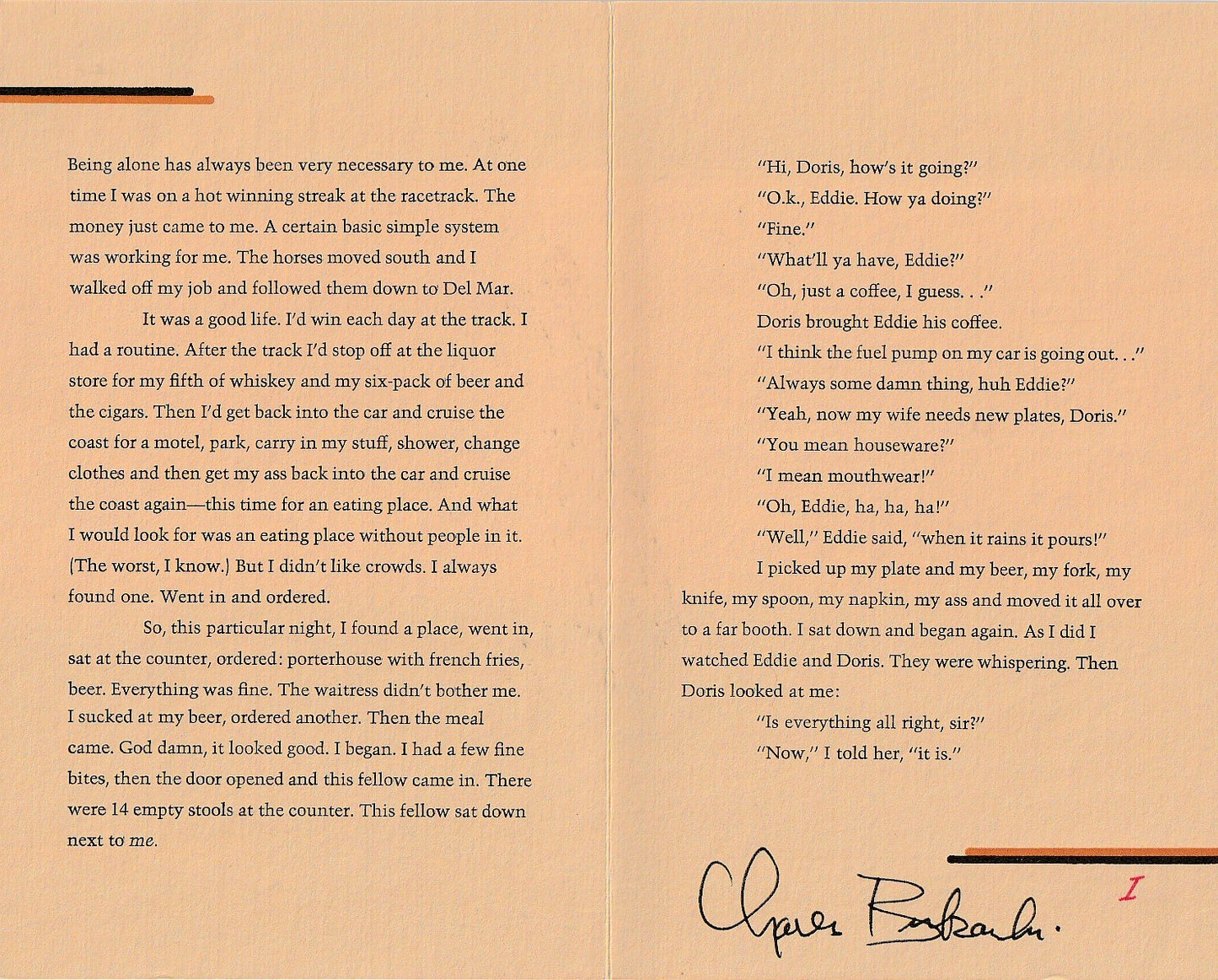 Horsemeat (#66/125) with Signed Prospectus (Copy I) by Charles Bukowski