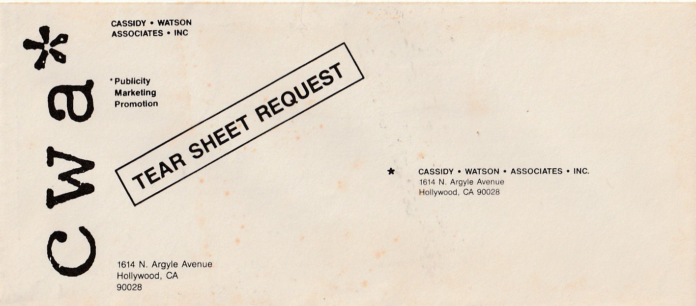 Love Is a Dog From Hell Press Kit: Signed by Charles Bukowski