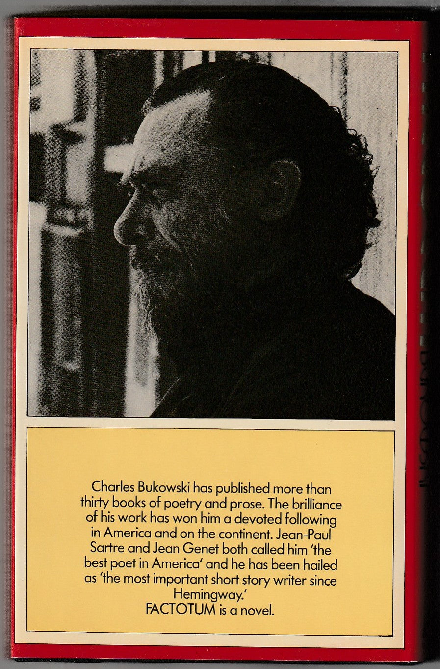 Factotum: Hardcover, First UK Edition by Charles Bukowski
