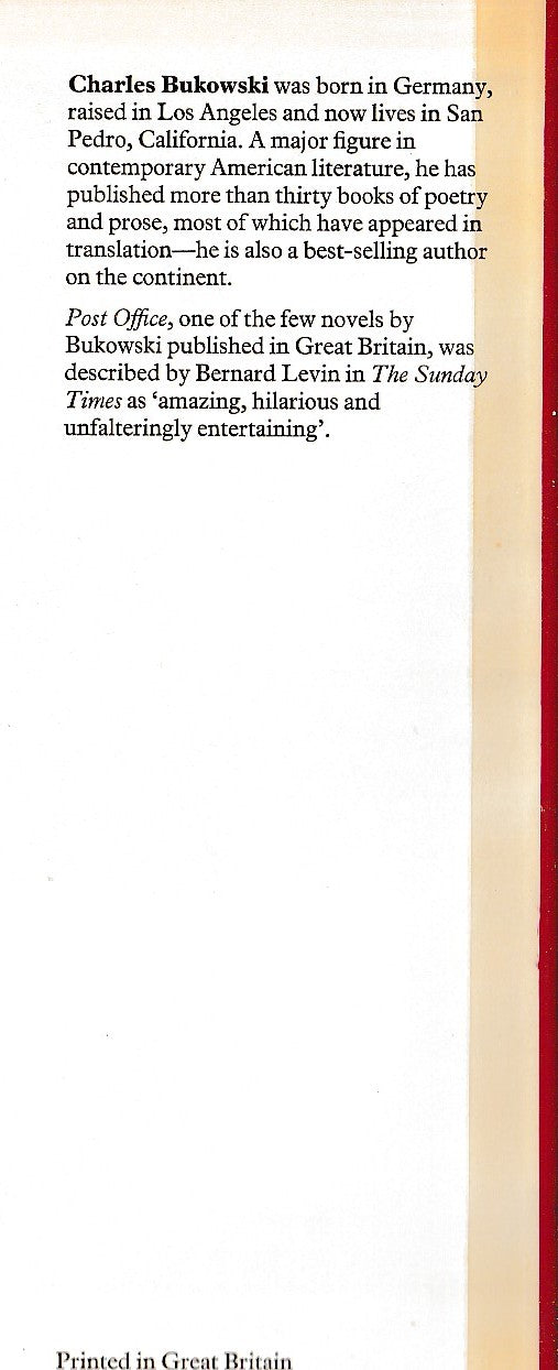 Factotum: Hardcover, First UK Edition by Charles Bukowski