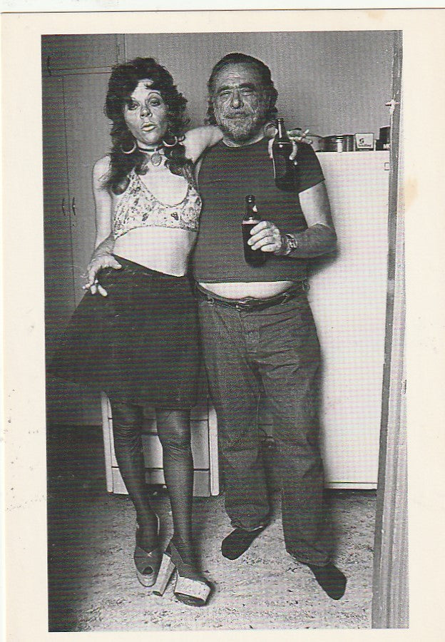 Post Card Featuring Bukowski and Georgia Hubbard