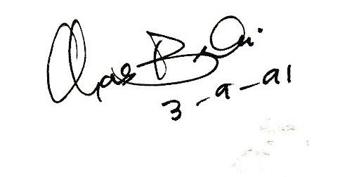 Signed Manuscript by Charles Bukowski: dung river floating