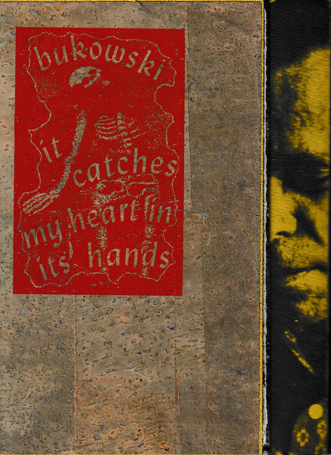 Unique Copy of It Catches My Heart in Its Hands: Signed Abstract Drawing, Dedication to Jon Webb with Drawing and Pressed Flowers Page