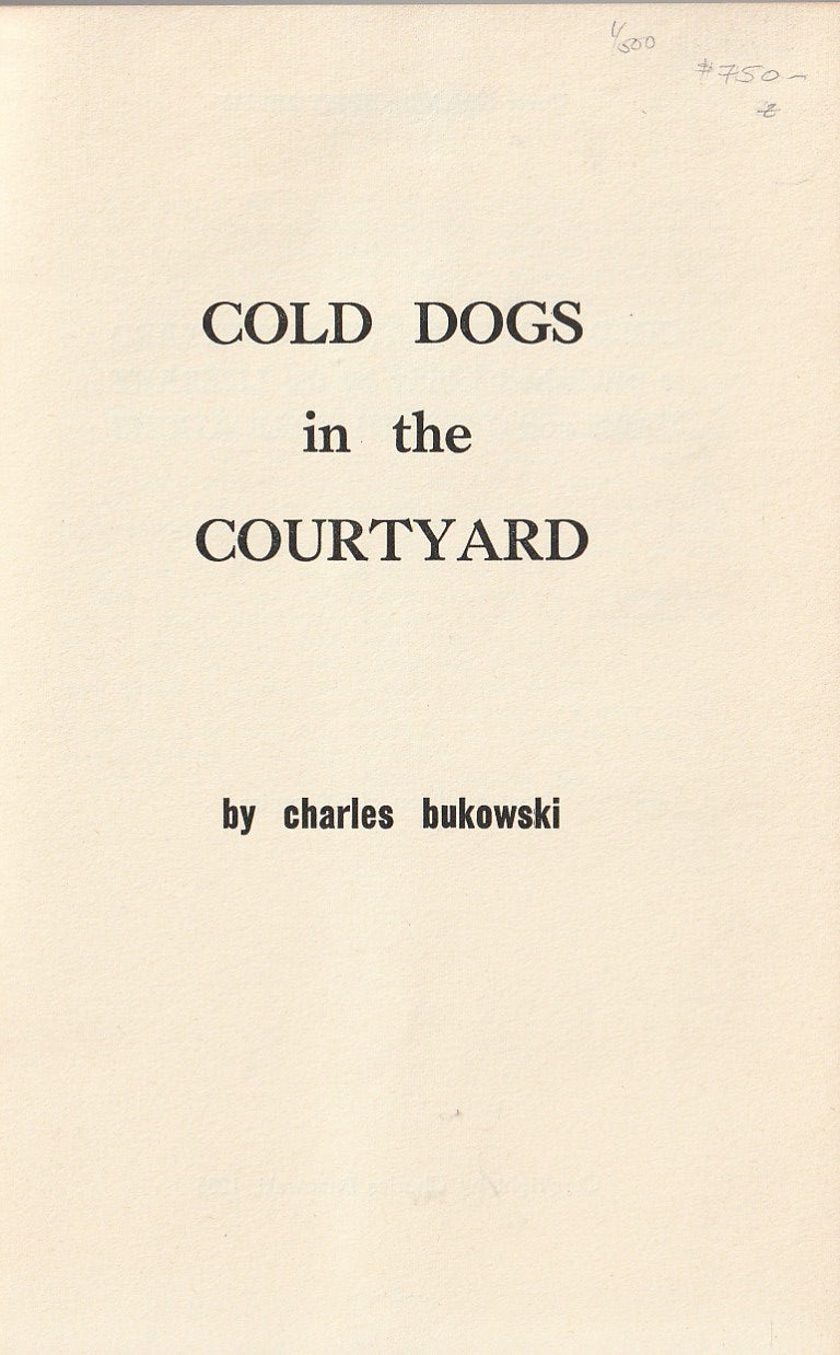 Cold Dogs in the Courtyard: Literary Times/Cyfoeth Publications (1965)