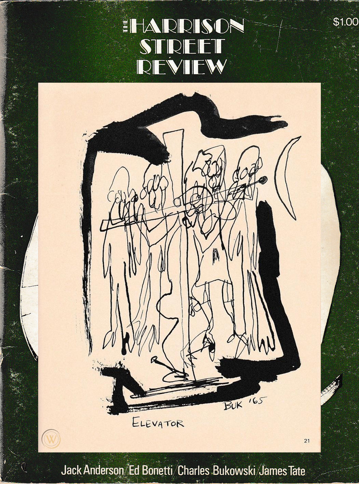 Harrison Street Review -- 11 Early Bukowski Drawings (1965) “Atomic Scribblings From a Manic Age” (1971)