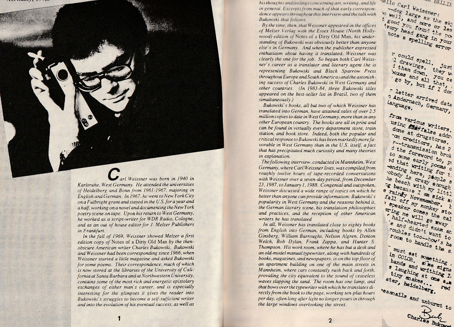 Translating Bukowski and the Beats – Bootleg Chapbook w/ Carl Weissner Interview