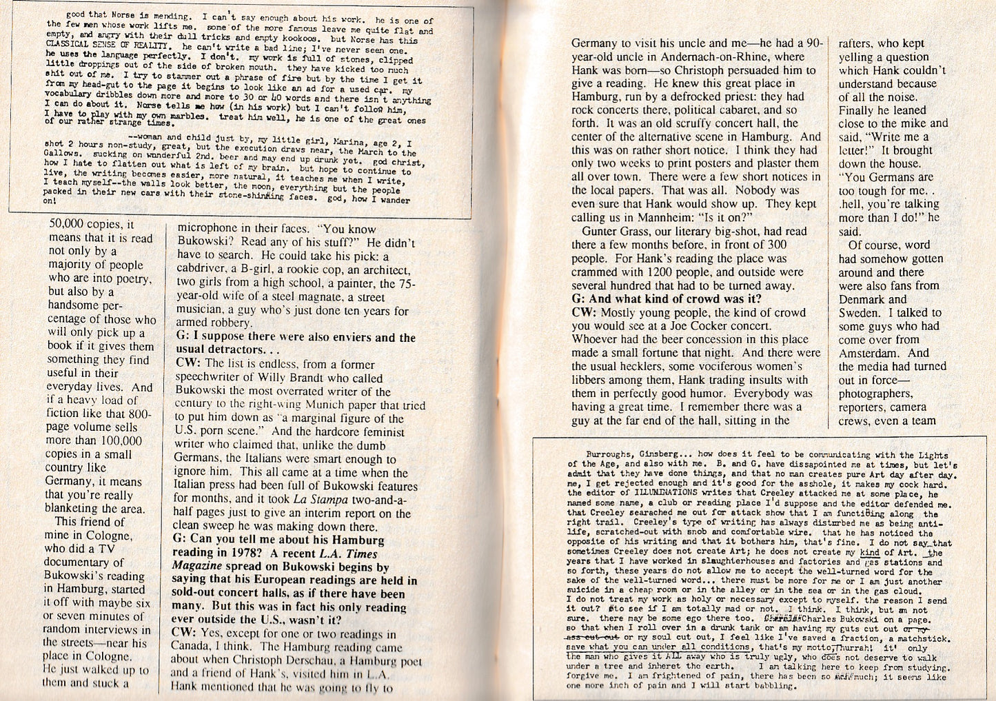 Translating Bukowski and the Beats – Bootleg Chapbook w/ Carl Weissner Interview