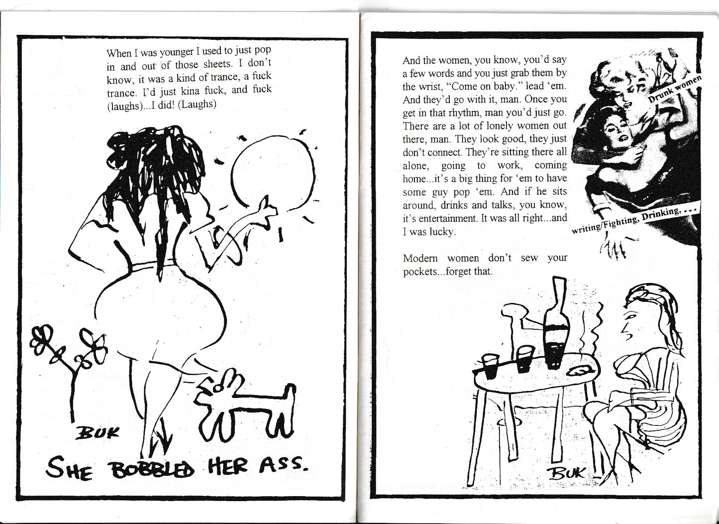 Bukowski on Bukowski: Bukowski Quotes and Drawings