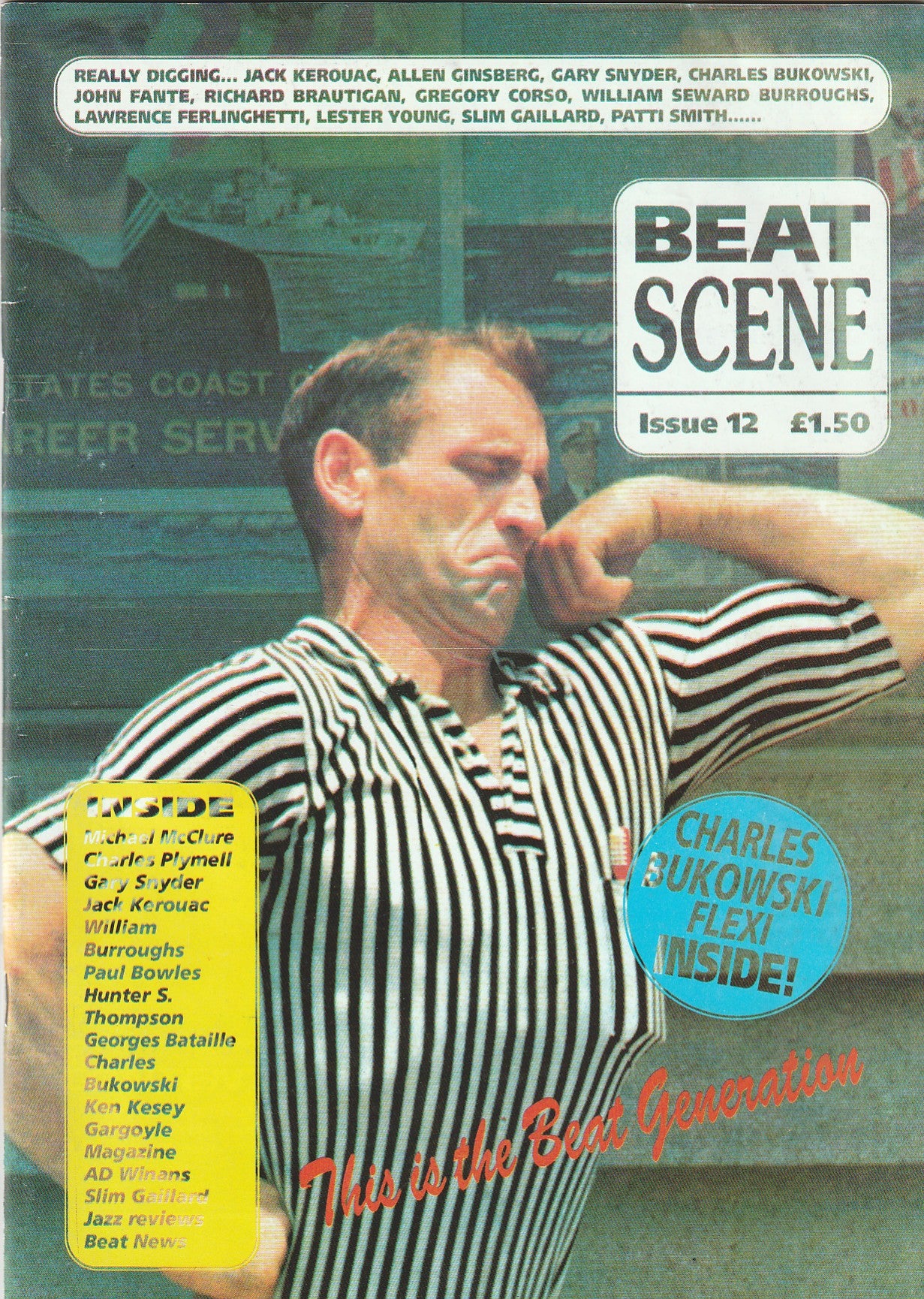 Beat Scene 12: Flexi Disc w/ Bukowski Recording and 3 First Appearance Poems