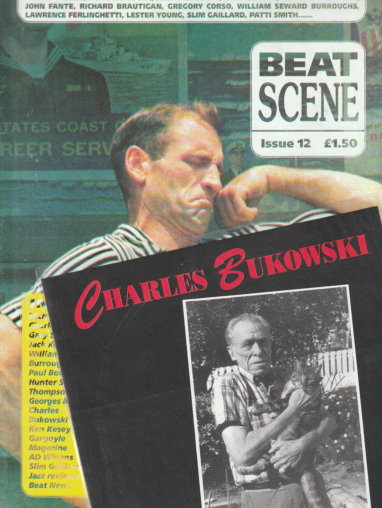 Beat Scene 12: Flexi Disc w/ Bukowski Recording and 3 First Appearance Poems