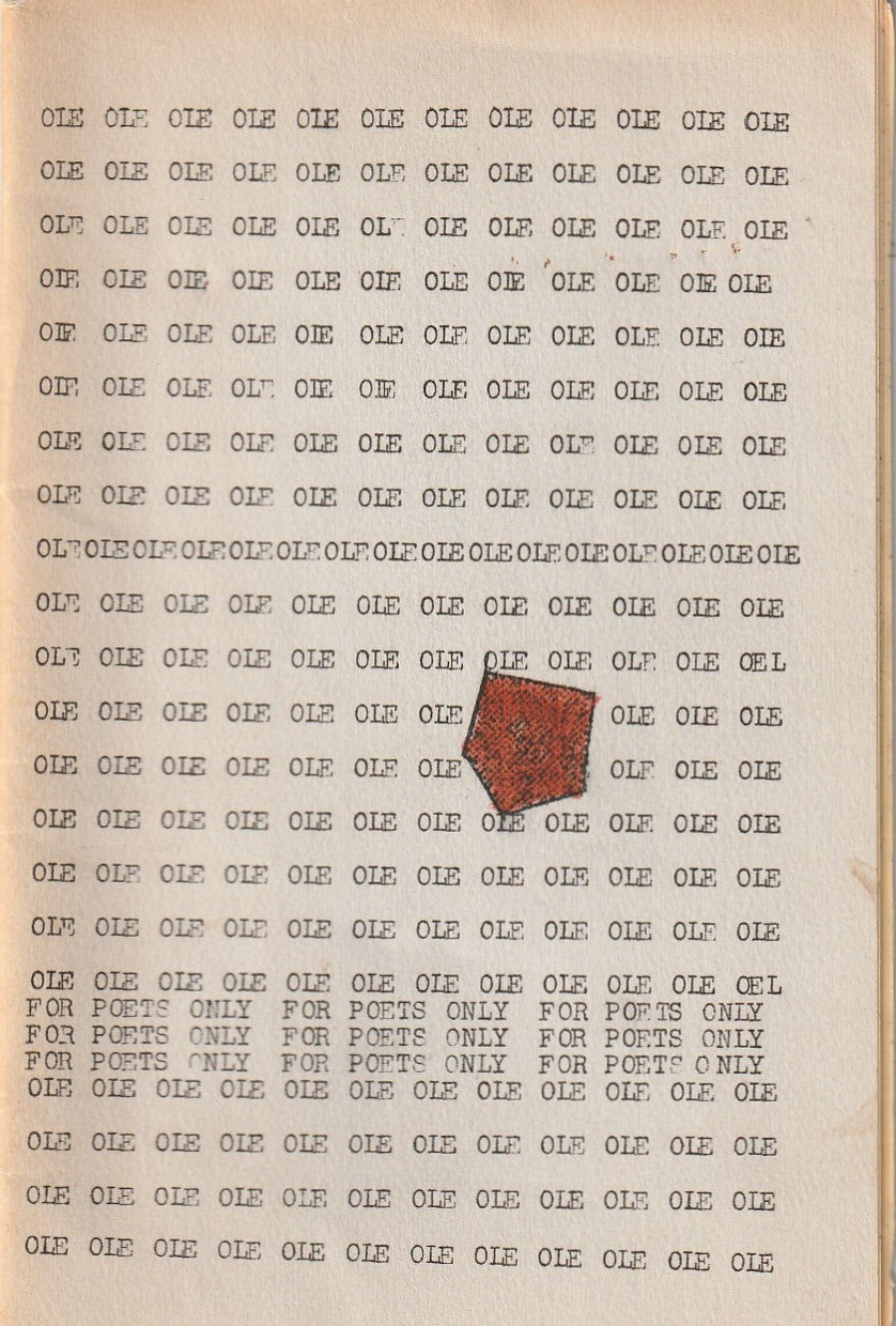 OLE 1 -- Hand-Colored Covers and Page w/ Flyer: One Uncollected, Two First Appearance Poems by Charles Bukowski (1964)