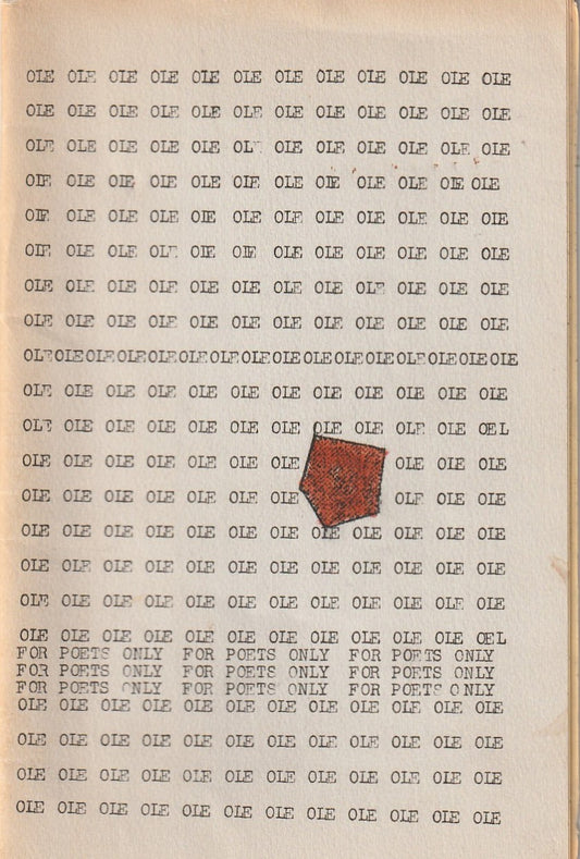 OLE 1 -- Hand-Colored Covers and Page w/ Flyer: One Uncollected, Two First Appearance Poems by Charles Bukowski (1964)